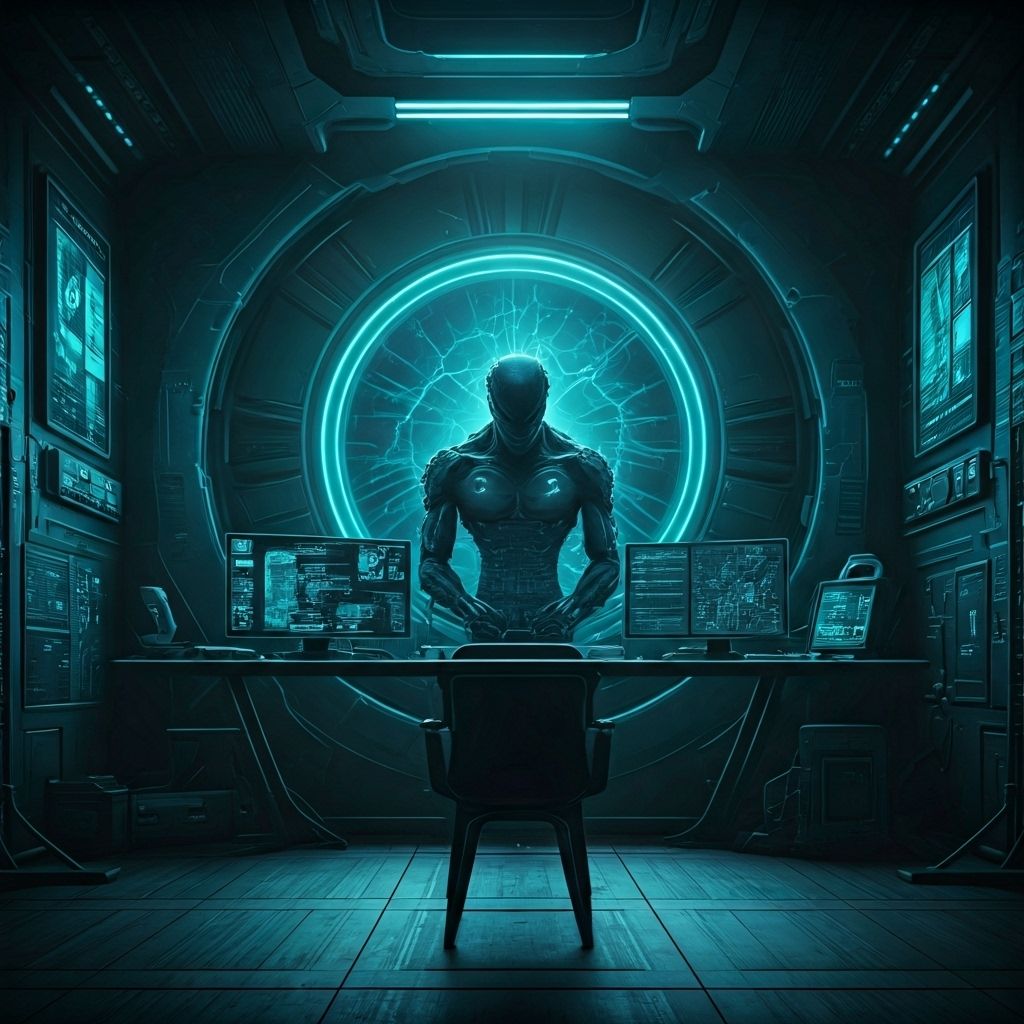 AI technology workspace